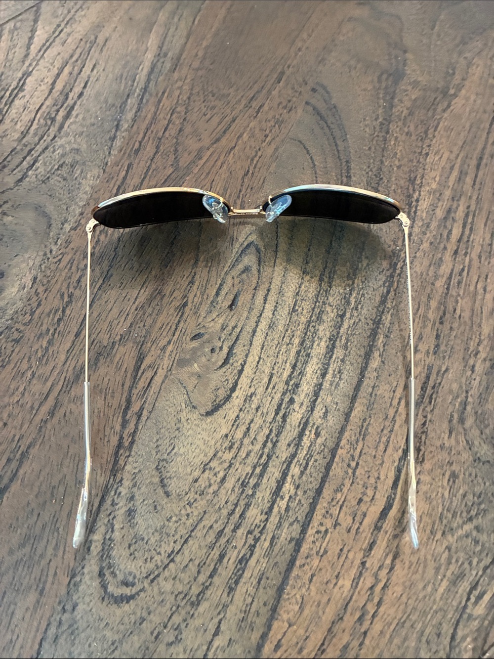 Ray-Ban Gold Aviator Sunglasses with Black Lenses - Picture 3 of 7